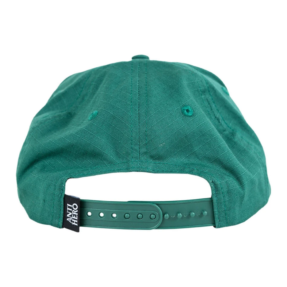 Anti Hero Blackhero Outline Snapback Hat Green - Image 2