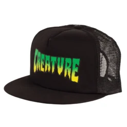 Creature Logo Mesh Hat Black