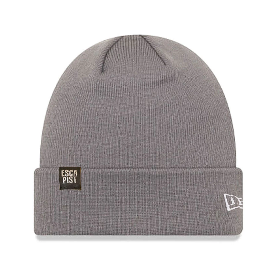 Escapist X New Era Tab Knit Beanie Grey