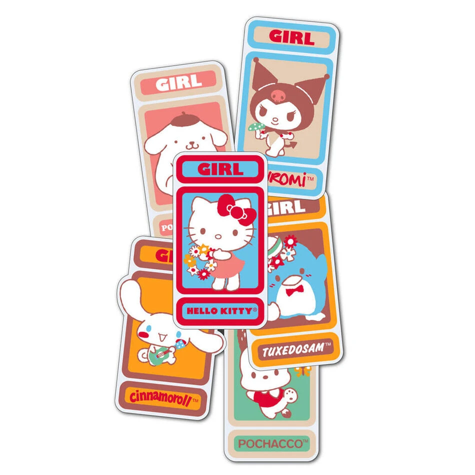 Girl X Sanrio Hello Kitty Team Kitty Stickers 6-Pack - Image 2