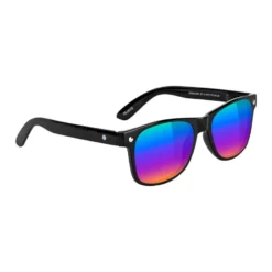 Glassy Leonard Polarized Sunglasses Matte Black/Color Mirror