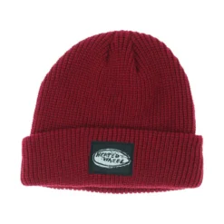 Heated Wheel Oval Beanie Burgundy