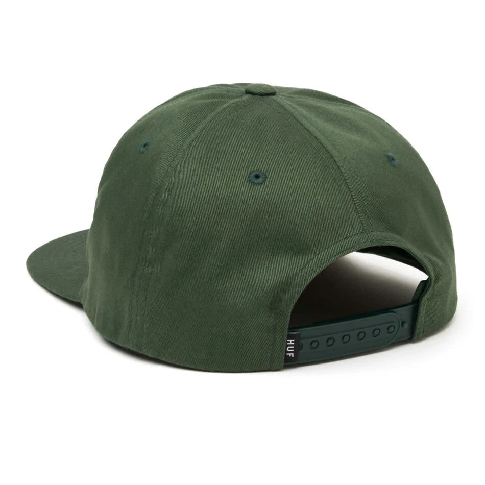 Huf Box Logo Snapback Hat Avocado - Image 2