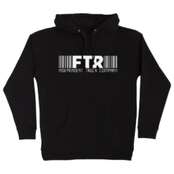 Independent FTR Barcode Hooded Heavyweight Sweatshirt Black