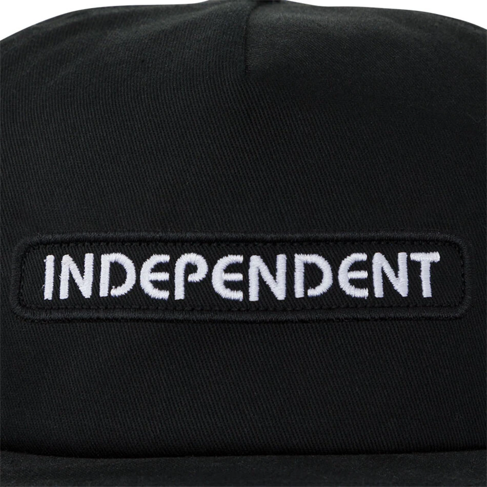 Independent Groundwork Snapback Hat Black - Image 5