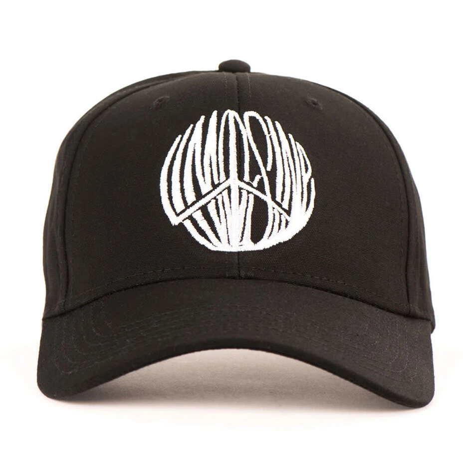 Limosine Peace 6-Panel Snapback Hat Black