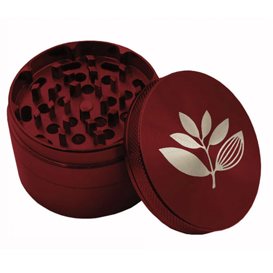 Magenta Plant Logo Grinder Red