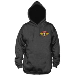 Powell Peralta Powell Winged Ripper Hoodie Charcoall Heather