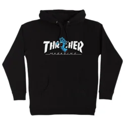 Santa Cruz X Thrasher Screaming Hand Hoodie Black