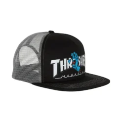 Santa Cruz X Thrasher Screaming Hand Mesh Trucker Hat Black/Grey