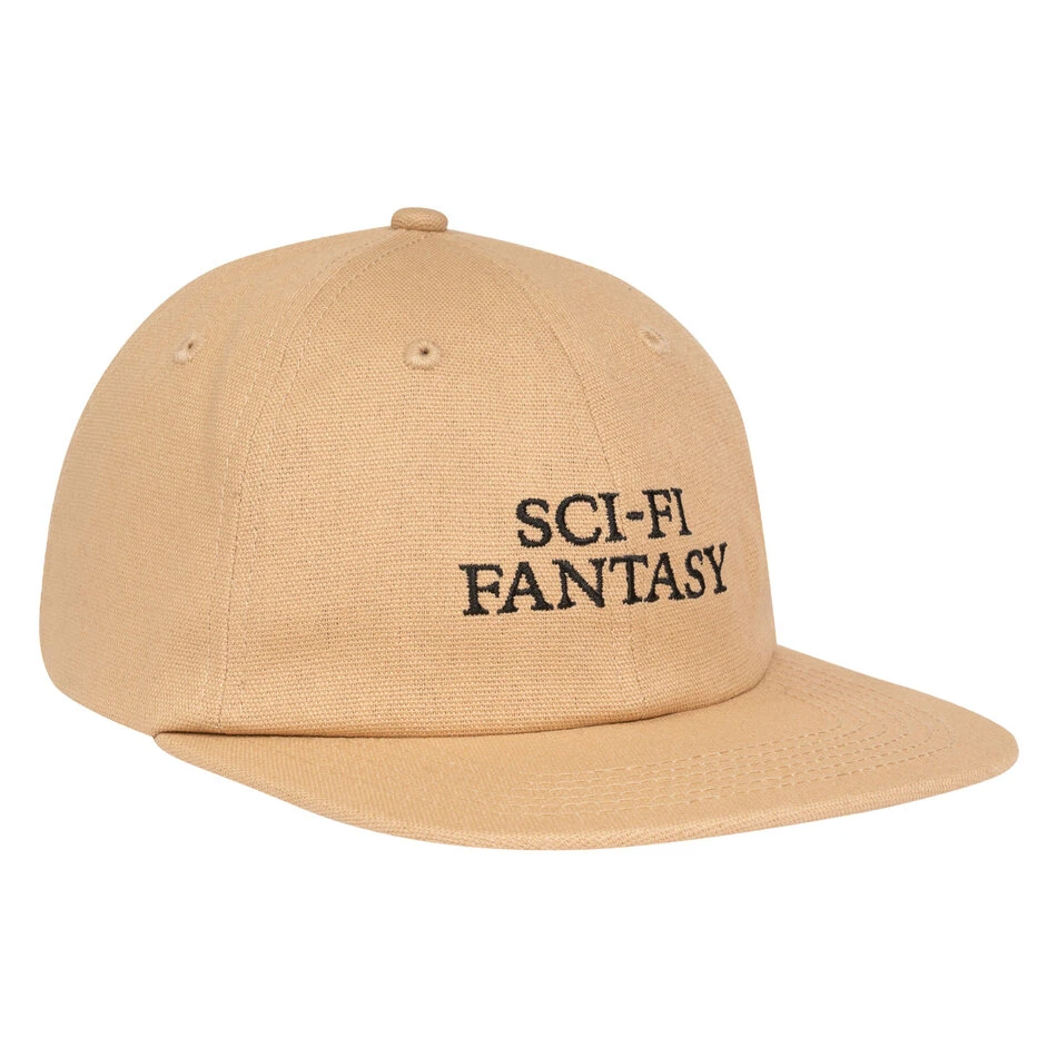 Sci-Fi Fantasy Logo Snapback Hat Khaki/Black