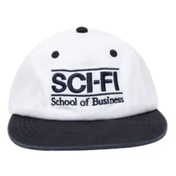 Sci-Fi Fantasy School Of Business Snapback Hat White/Navy