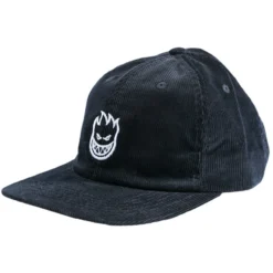 Spitfire Lil Bighead Cord Strapback Hat Black/White