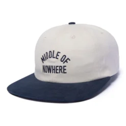 The Quiet Life Middle Of Nowhere Polo Strapback Hat Navy/Stone