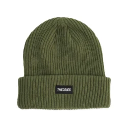 Theories Stamp Label Rib Beanie Sage