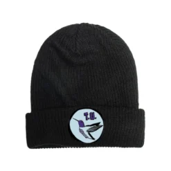 Transportation Unit Hummingbird Beanie Black W/ Blue Patch