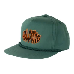 Welcome Warp Snapback Hat Dark Green